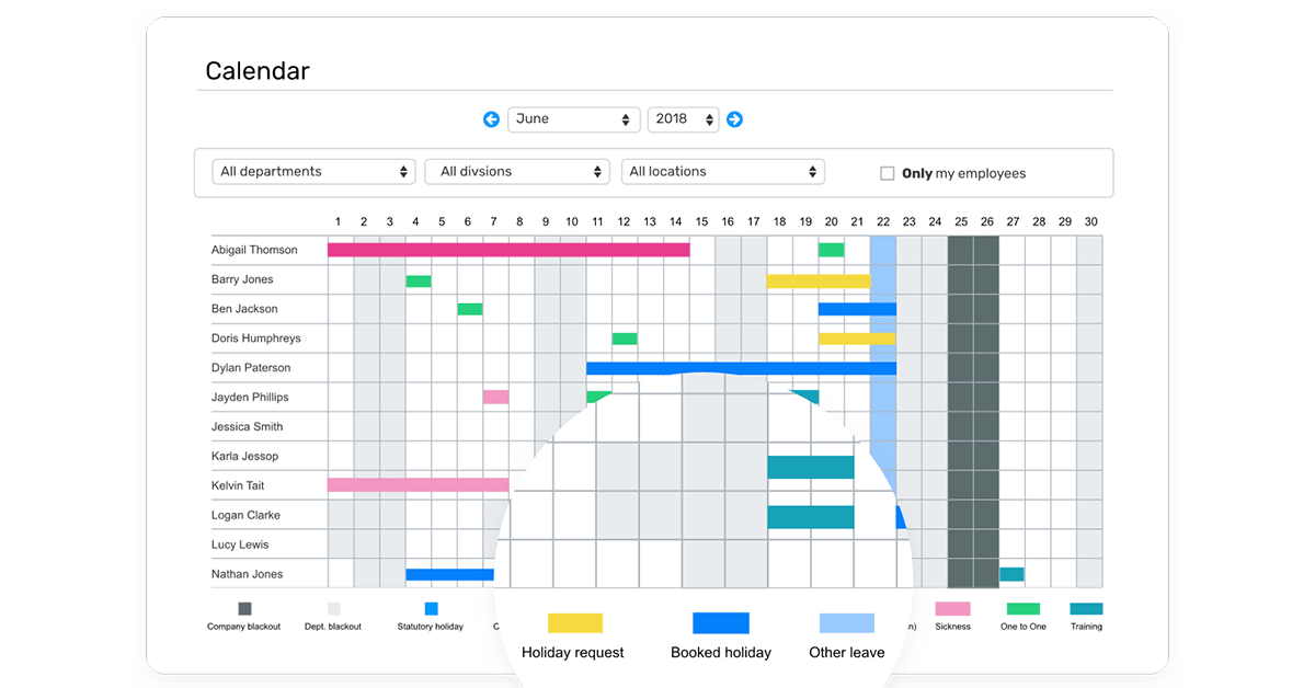 Staff Holiday Planner & Booking System Breathe